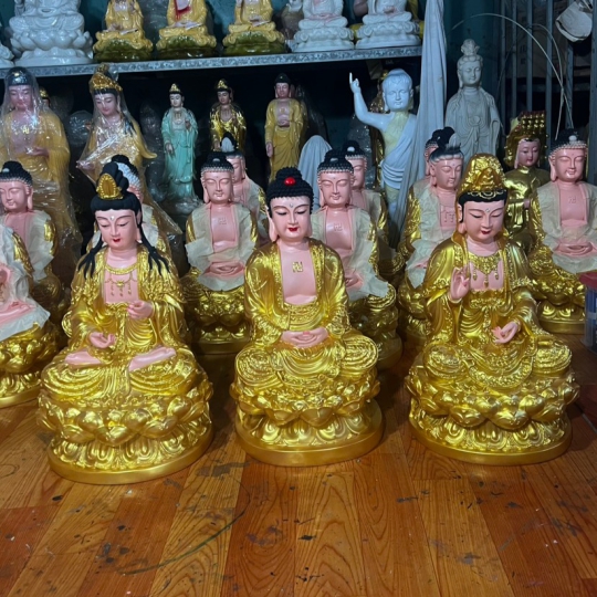 Tây Phương Tam Thánh ngồi 50cm