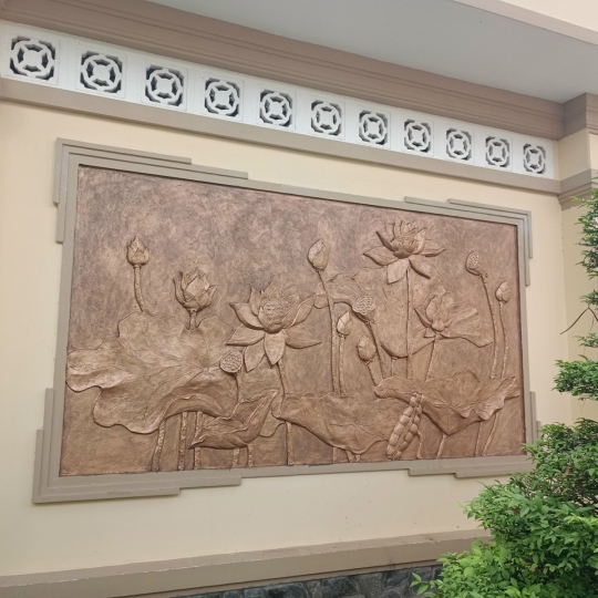 Phù Điêu Sen Hạc