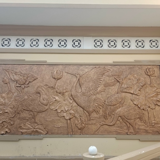 Phù Điêu Sen Hạc