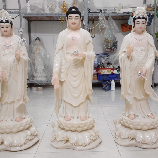 Tượng Tây Phương Tam Thánh 