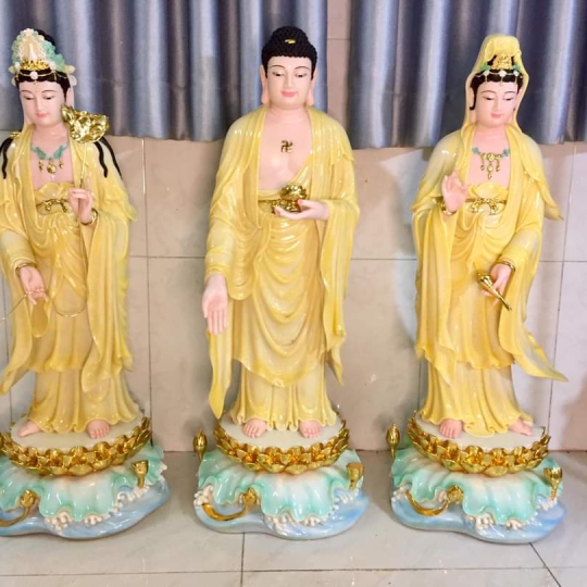 Tượng Tây Phương Tam Thánh 